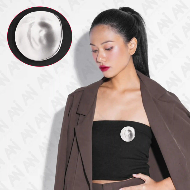 Lunar Glow Metal Brooch