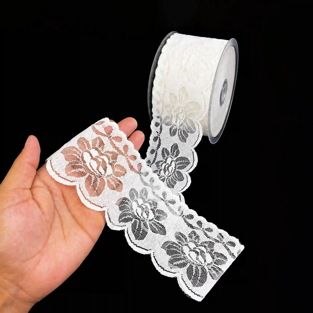 Vintage White Floral Lace | SKU-64