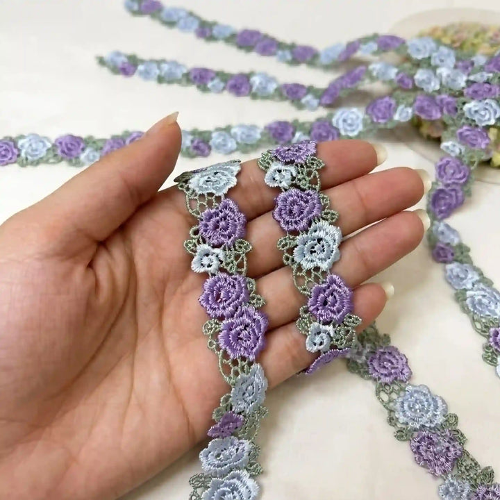 Crochet Style Floral Ribbon