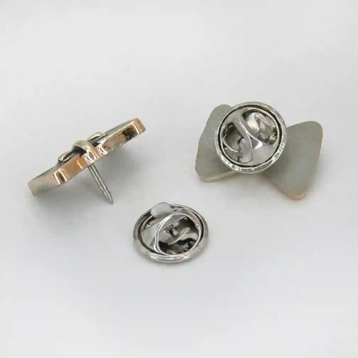 Bow Styled Lapel Pin with Butterfly Clutch | 19mm