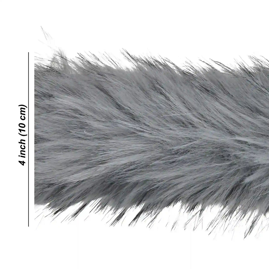 Light Grey Fur Lace | 2 Meters