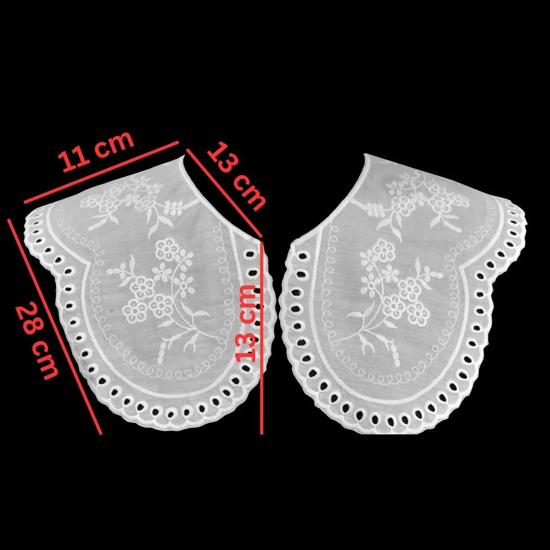 Embroidered Peter Pan Collar Applique