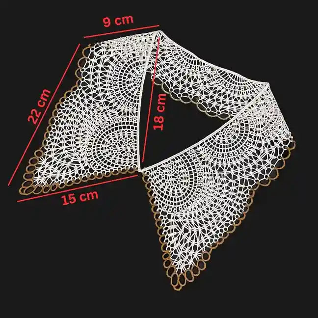 Cutwork Floral Puritan Collar