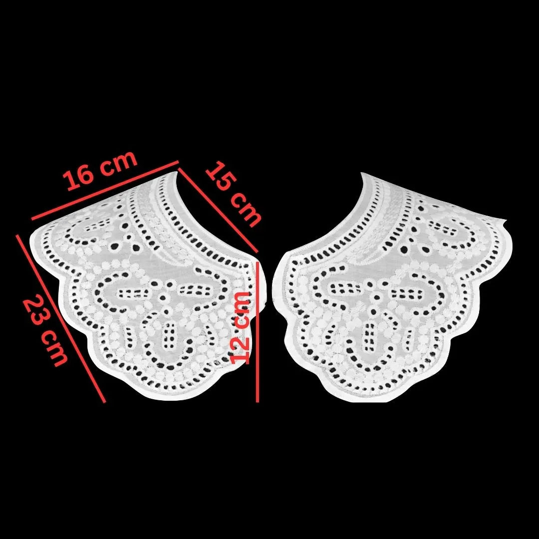 Floral Guipure Peter pan Collar