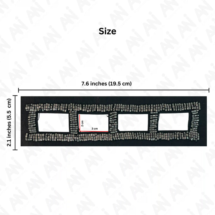 Beaded V-Neckline Applique