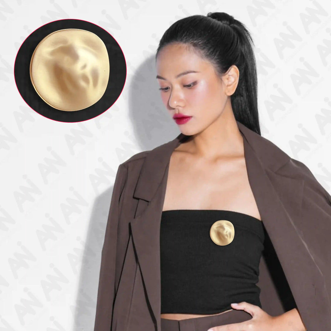 Lunar Glow Metal Brooch