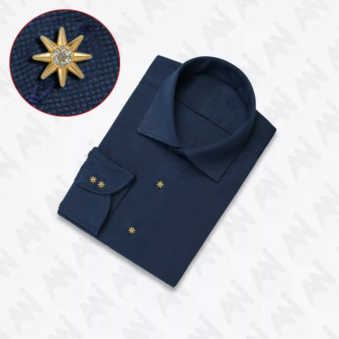 Sunburst Design Rhinestone 12mm Shirt Buttons