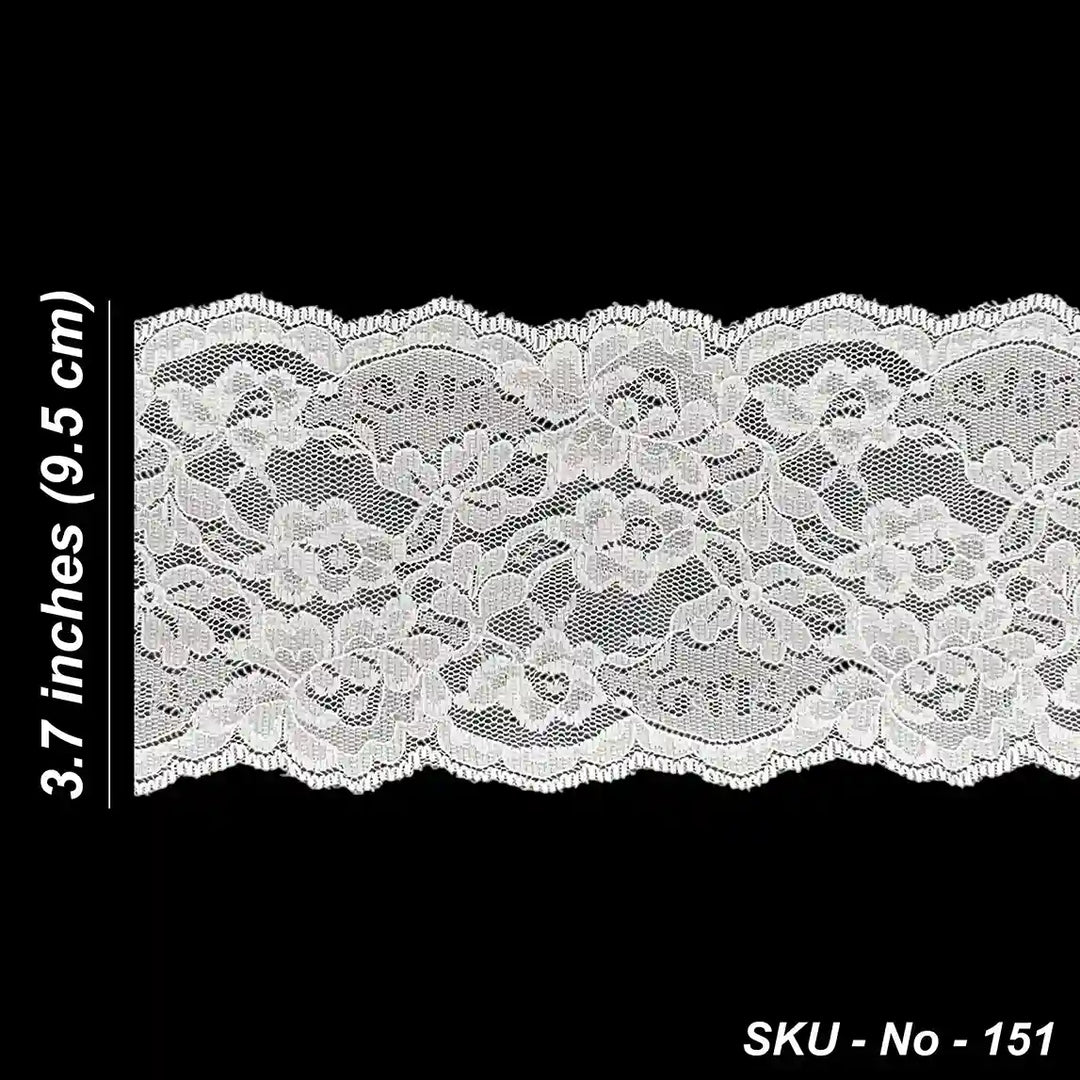 White Floral Pattern Lace | SKU-151