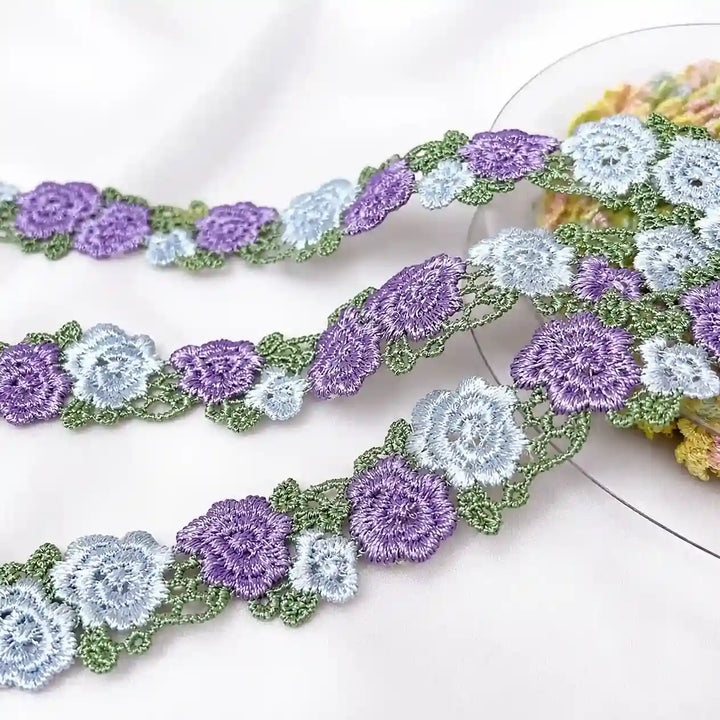 Crochet Style Floral Ribbon