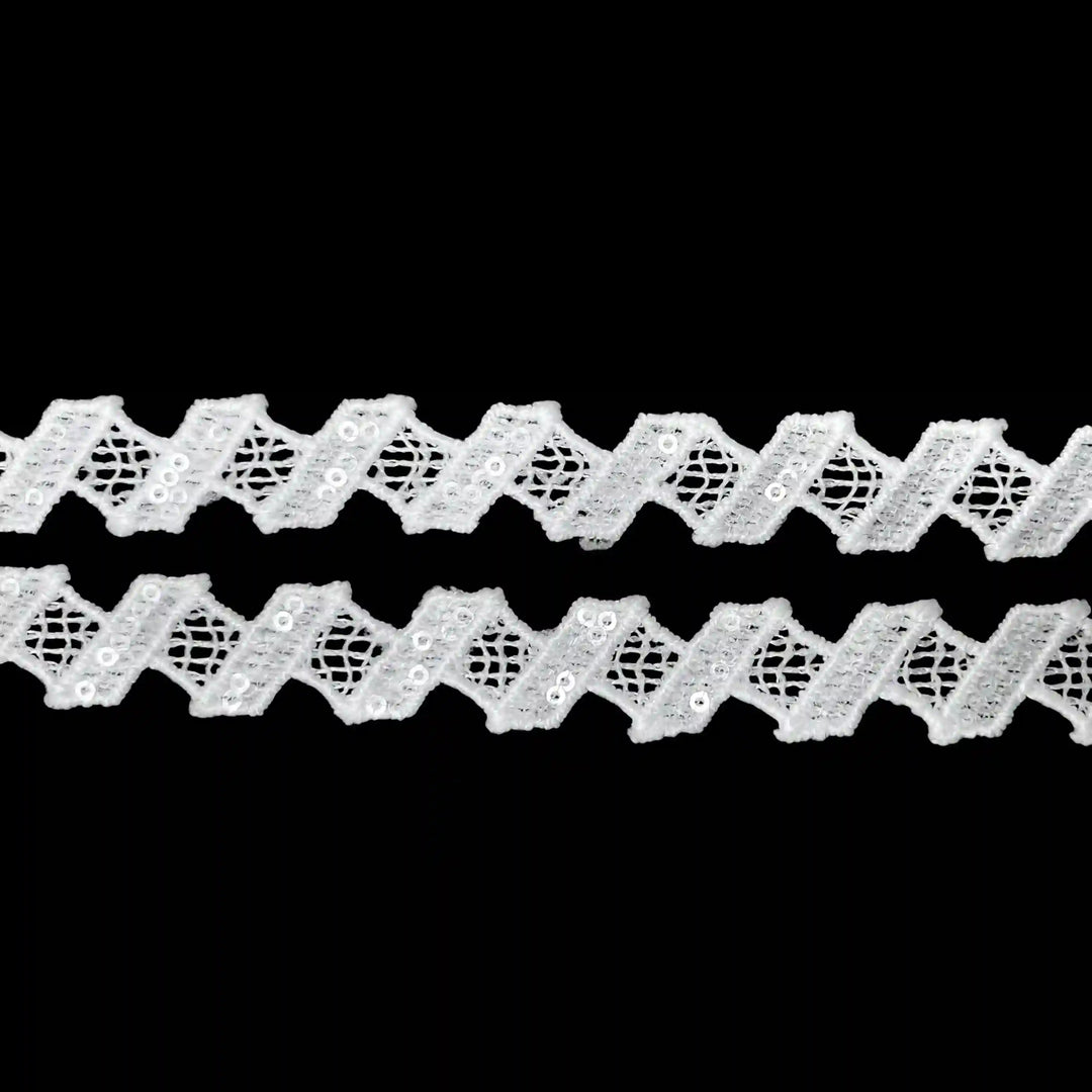 Zig Zag Sequins Lace | K-599