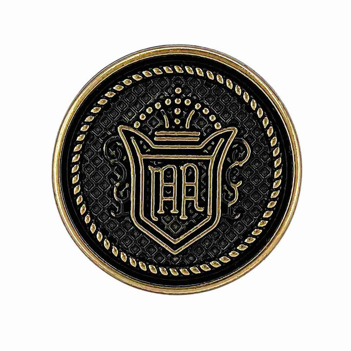 Heraldic-Crest Emblem Button