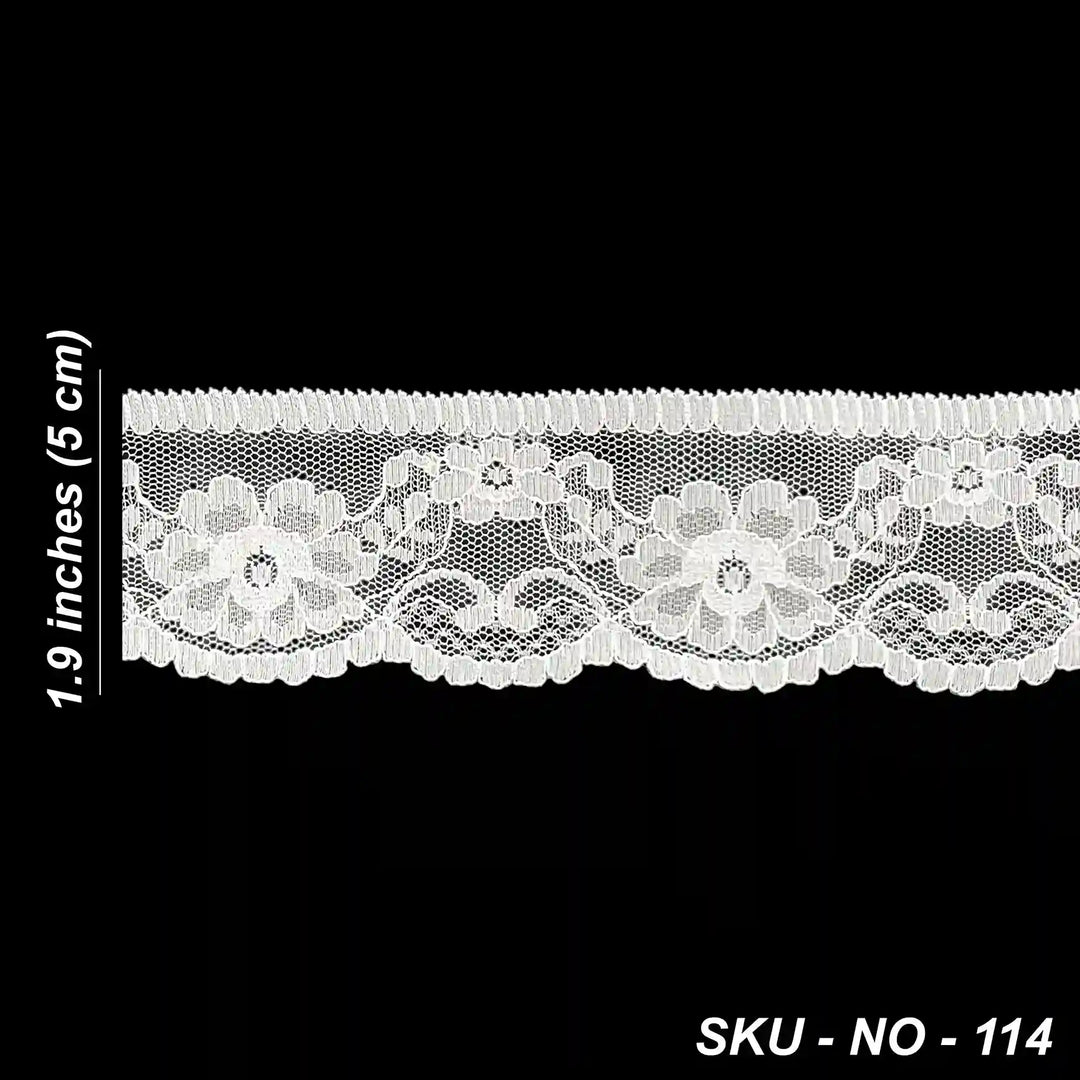 Intricate Blossom Pattern Lace | SKU-114