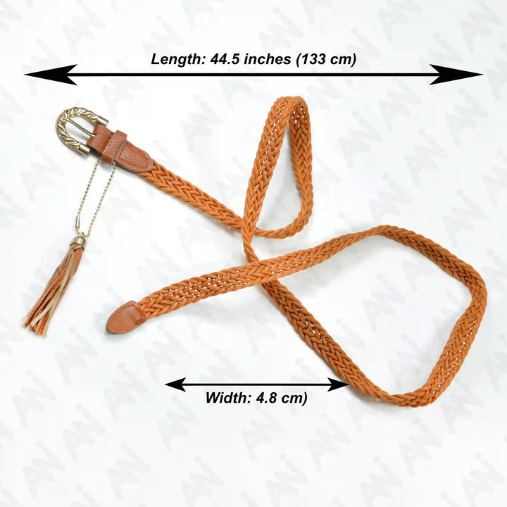 Elegant Macrame Braided Belt