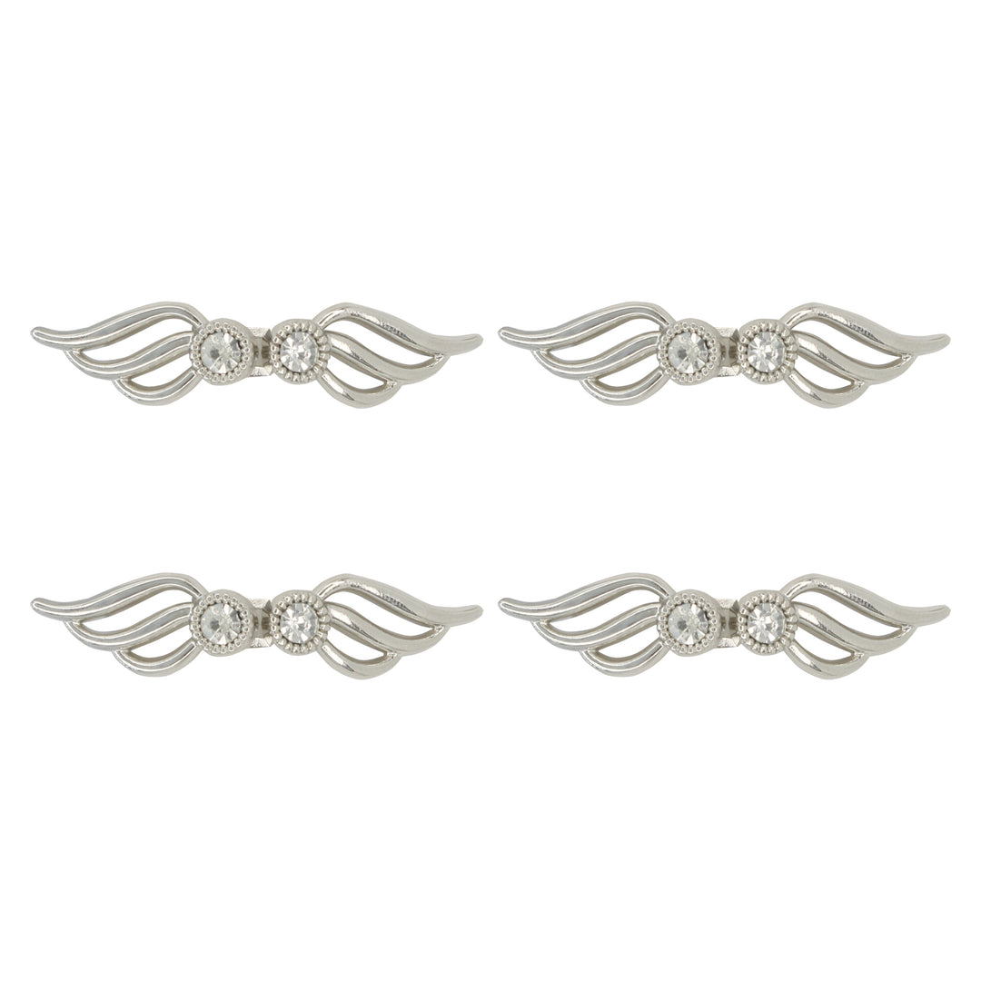 Angelic Wings Frog Closure Metal Buttons