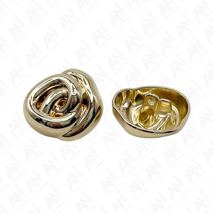 Floral Style Button for Clothing and Accessories