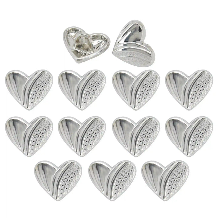 Heart Shape Metal Shirt Buttons