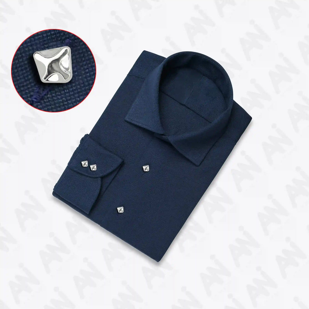 Rounded Square Metal Buttons