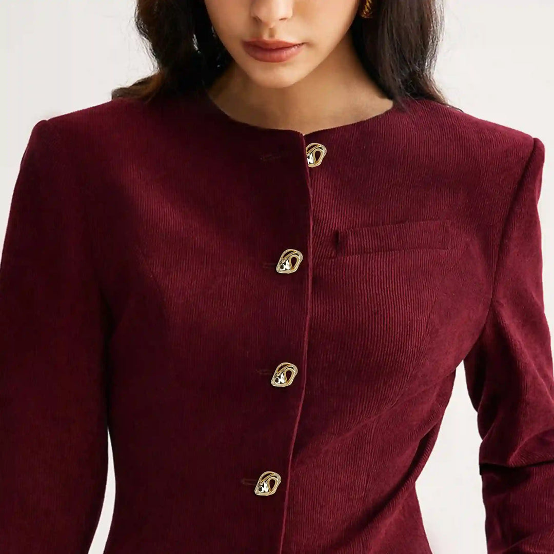 Melted Design Metal Button | 33mm & 27mm