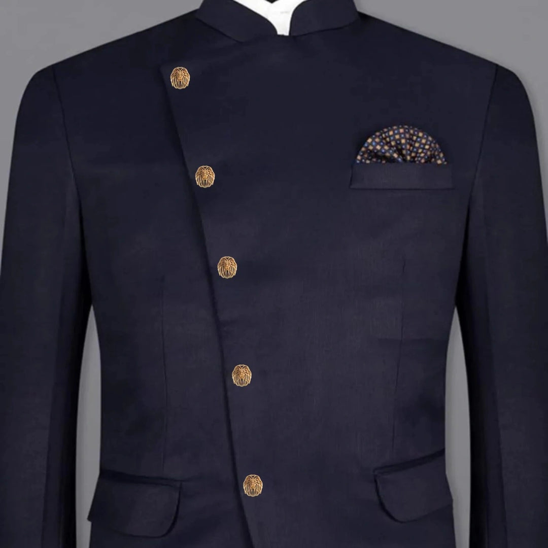 Laser Cut Lion Metal Buttons | 19mm(30L) & 24mm(38L)