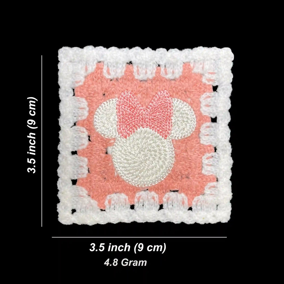 Teddy Bow Crochet Patch