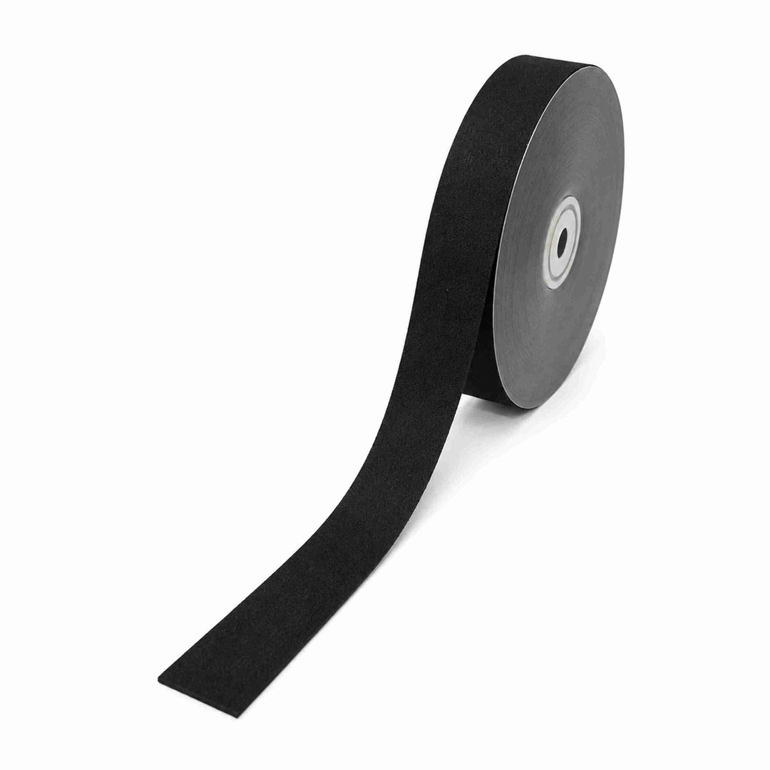 Black Faux Suede Flat Ribbon Trim