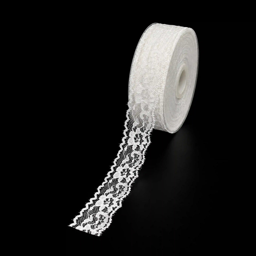 White Delicate Narrow Lace | SKU-61