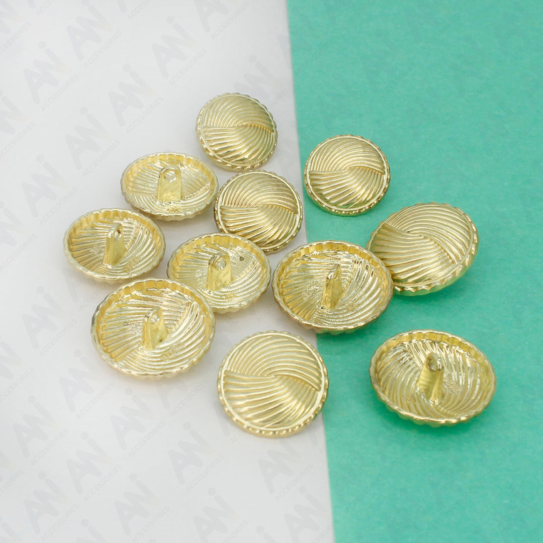 Swirled Gold Buttons