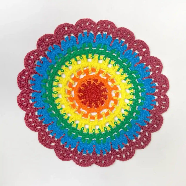 Big Size Crochet Mandala Patch