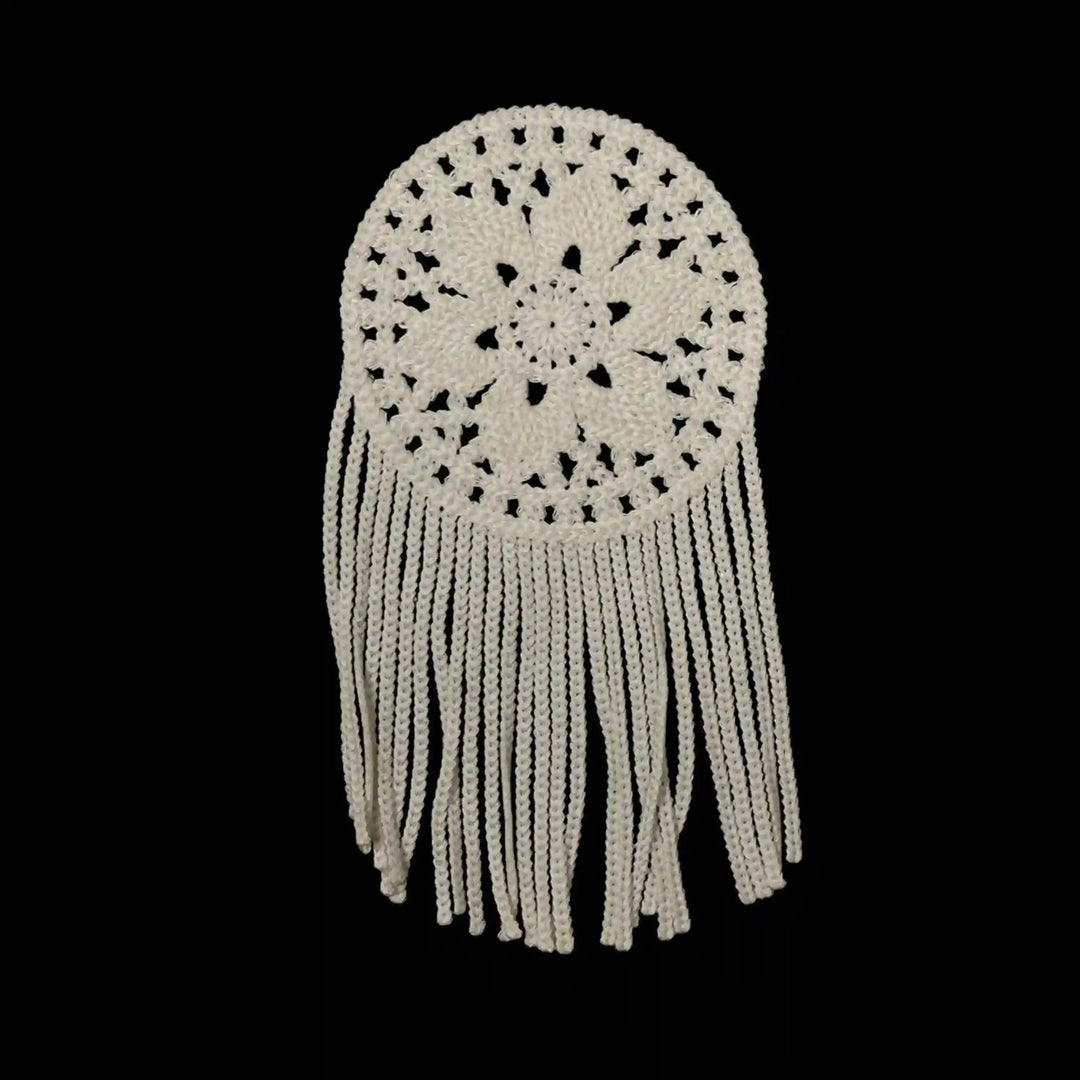 Crochet Mandala with Fringe Patch