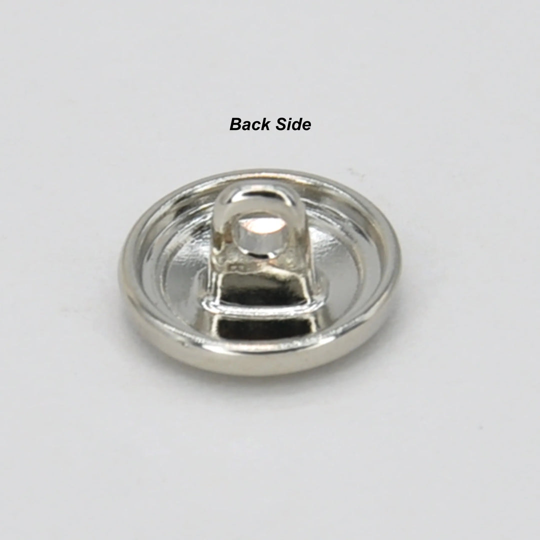 Luxury Plain Dome Metal Button | 12mm (20L)