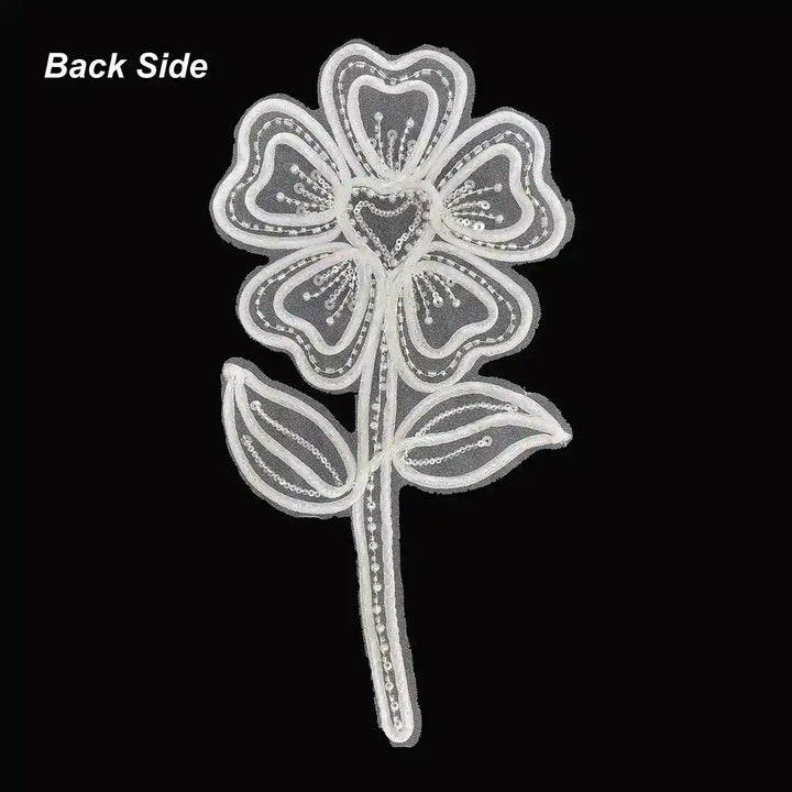 Luxury Sunflower Beaded Botanical Appliqué