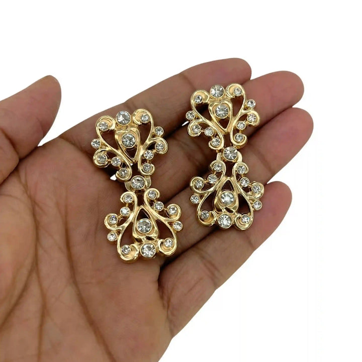 Victorian-Inspired Rhinestone Frog Closure Buttons