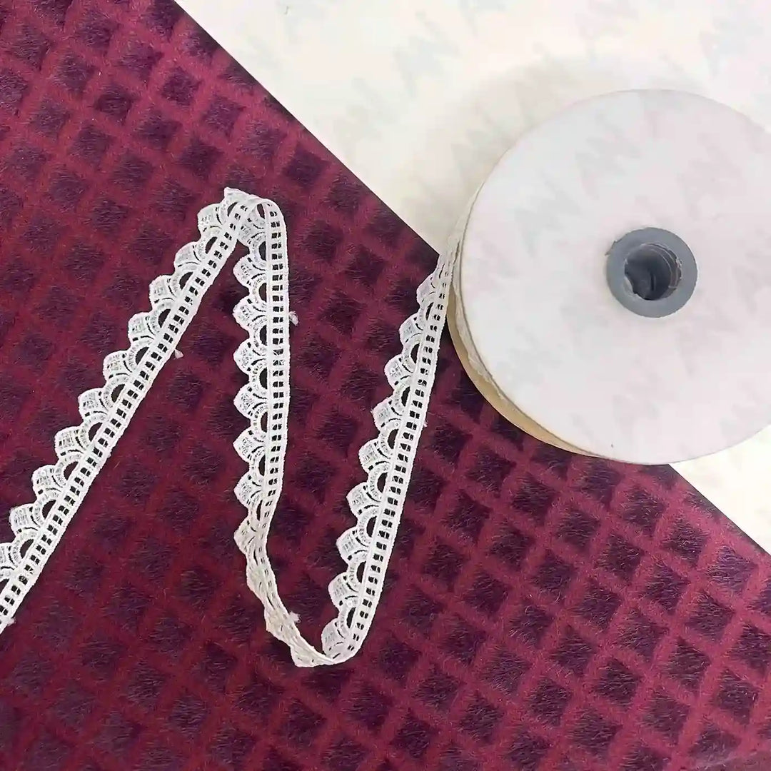 Gridwork Scallop Lace trim | 2 meter