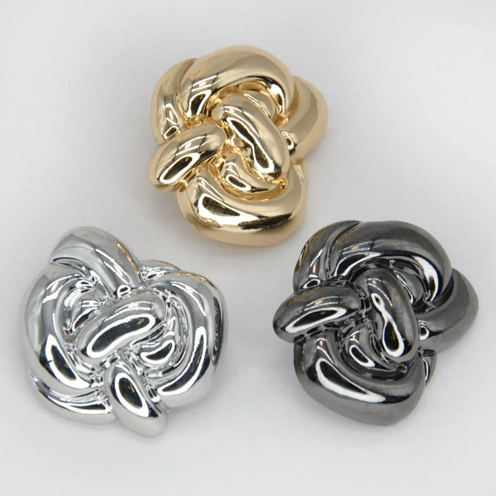 Knot Design Metal Buttons | 15mm(24L) & 23mm(36L)