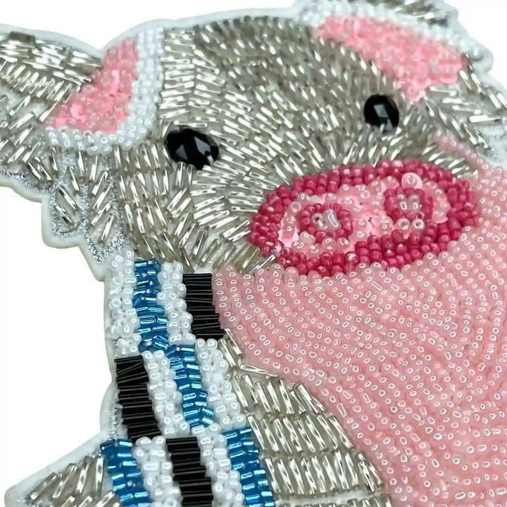 Whimsical Sew Pig Patch