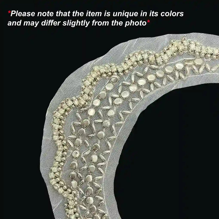 Elegant Art Deco Inspired Round Neckline