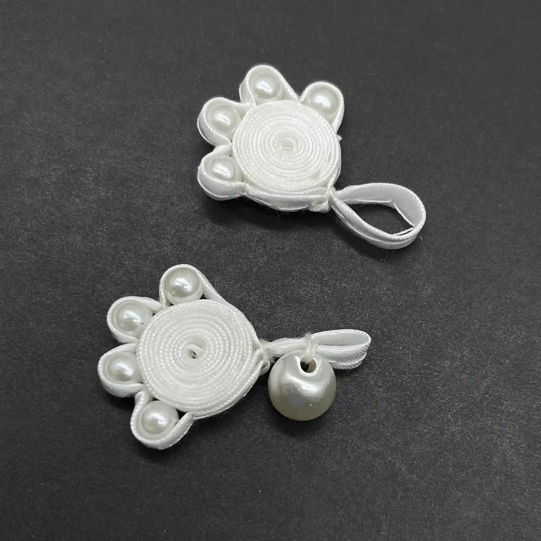 Bow Inspire Pearl Frog Closure Buttons