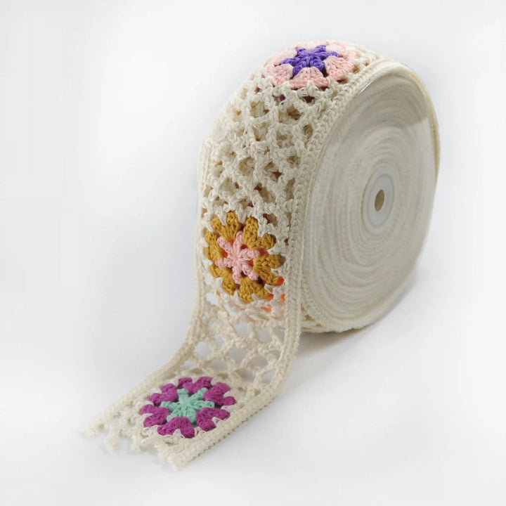 Openwork Crochet Multicolor Lace | 2 Meter
