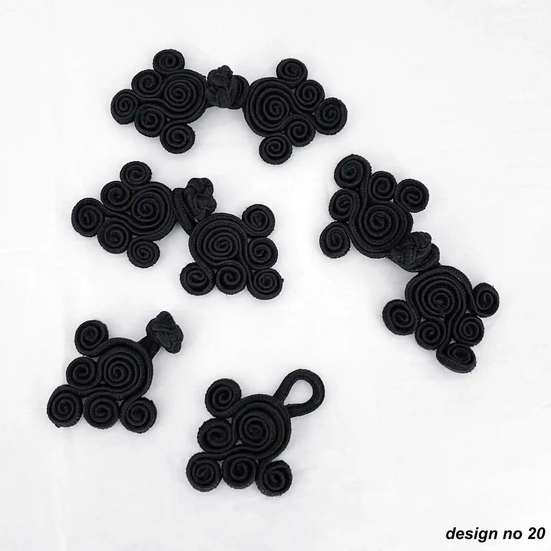Intricate Floral Style Knot Button