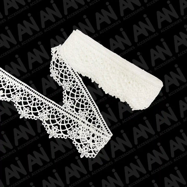 Classic ladder with Floral Brussels Sequence Lace | 2 Meter