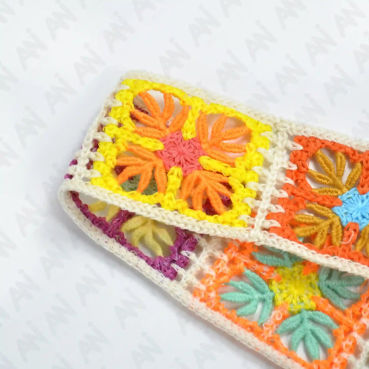 Multicolor Crochet Floral Lace | 2 Meter