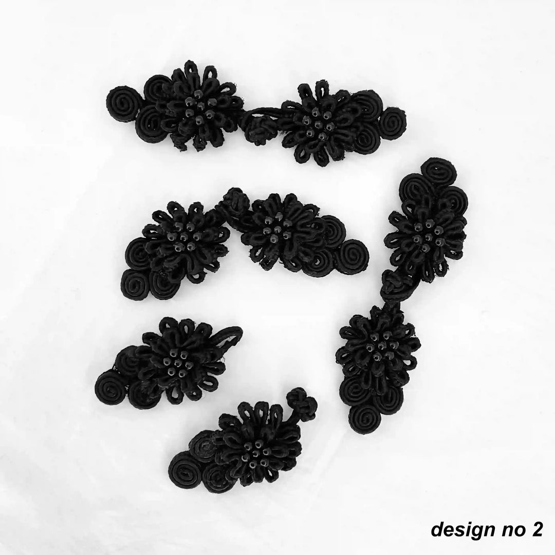 Bow Inspire Bead Floral Knot Button