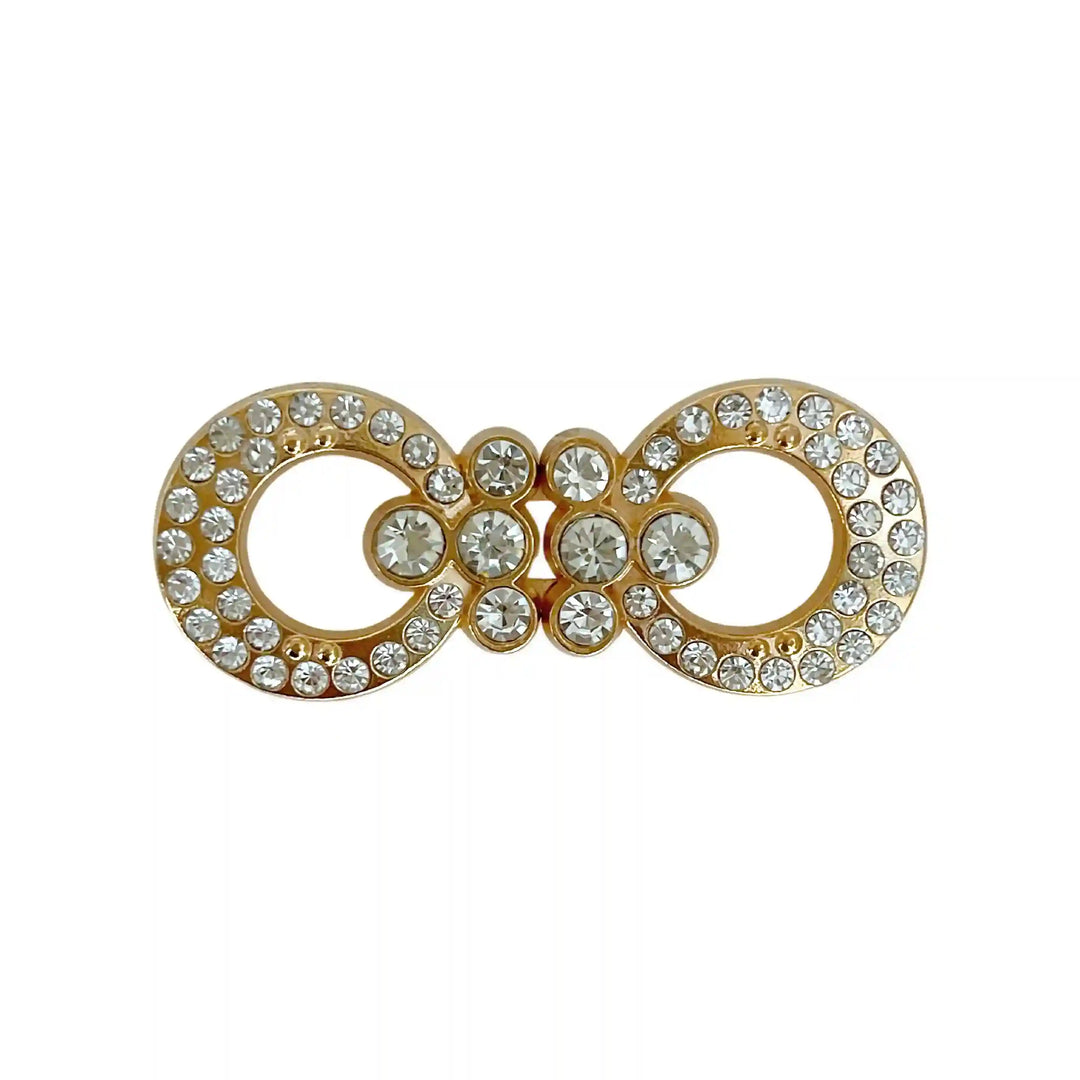 Infinity Crystal Link Frog Closure Buttons