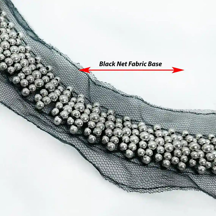Casual Style Beaded Scoop Neckline