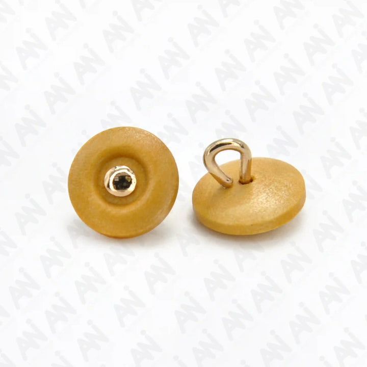 Ebony Stripe Wooden Button | 10mm