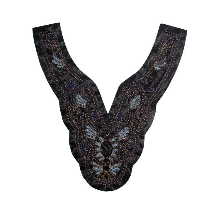 Luxe Patterned Style Yoke Neckline