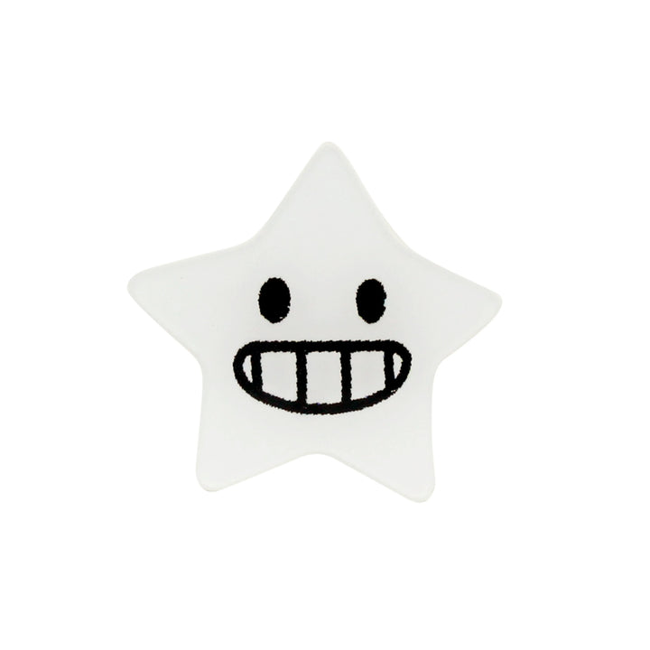 Smiley Star Brooch