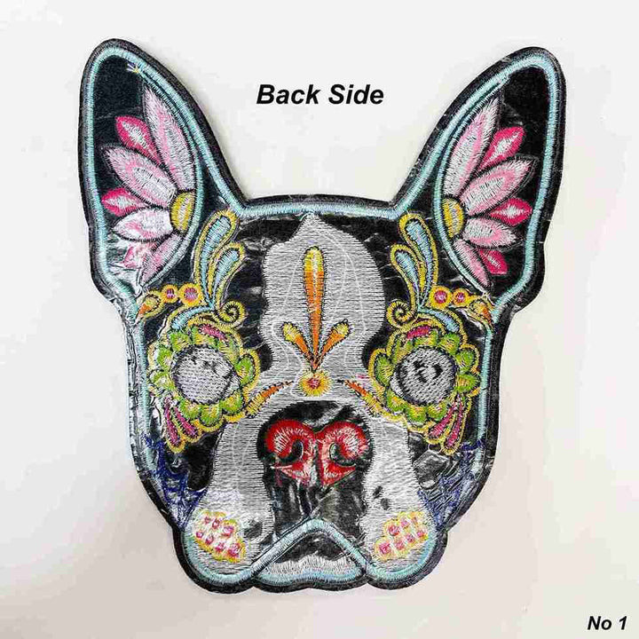 Sugar Skull Dog Embroidery