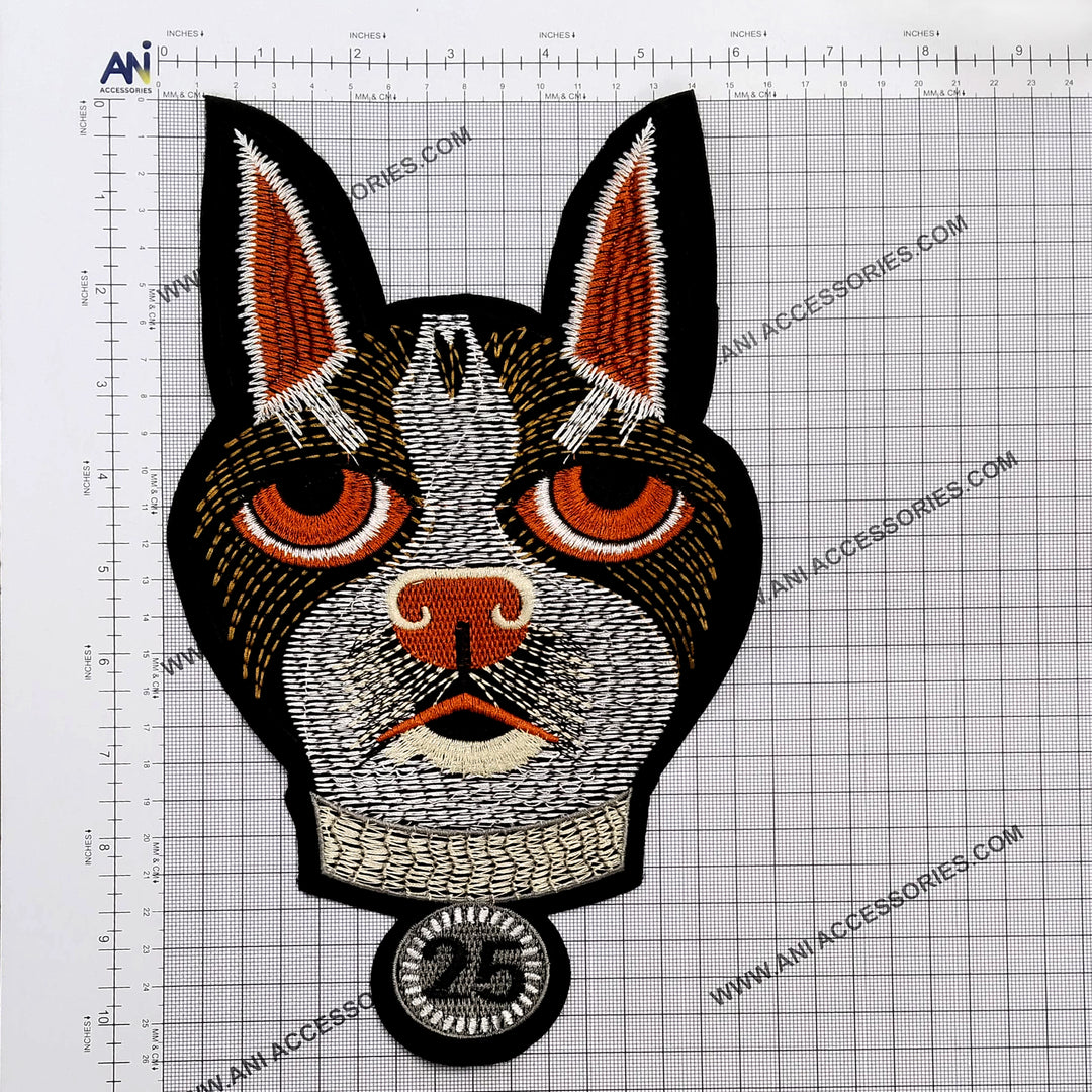 Intricate Dog Face Patch