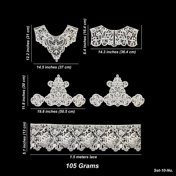 Venice Lace Motif Lace patch Set